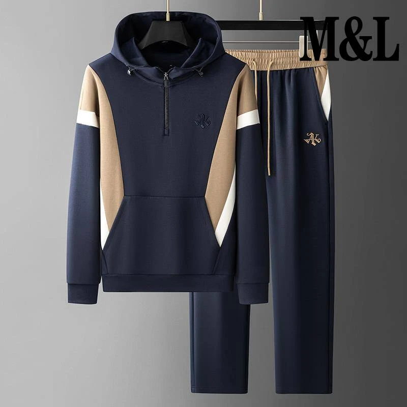 【澳门&专柜】欧洲站男士高端卫衣套装春秋季2024新款潮牌时尚男