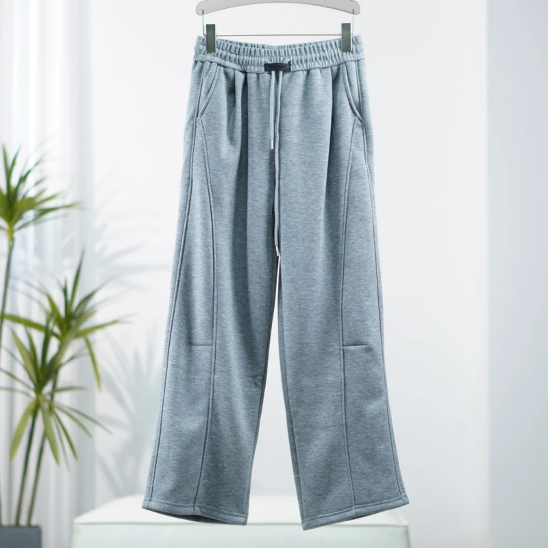 小C系列  F266  女装时尚撤柜抓绒加厚弯刀裤灰色245A971Y2411