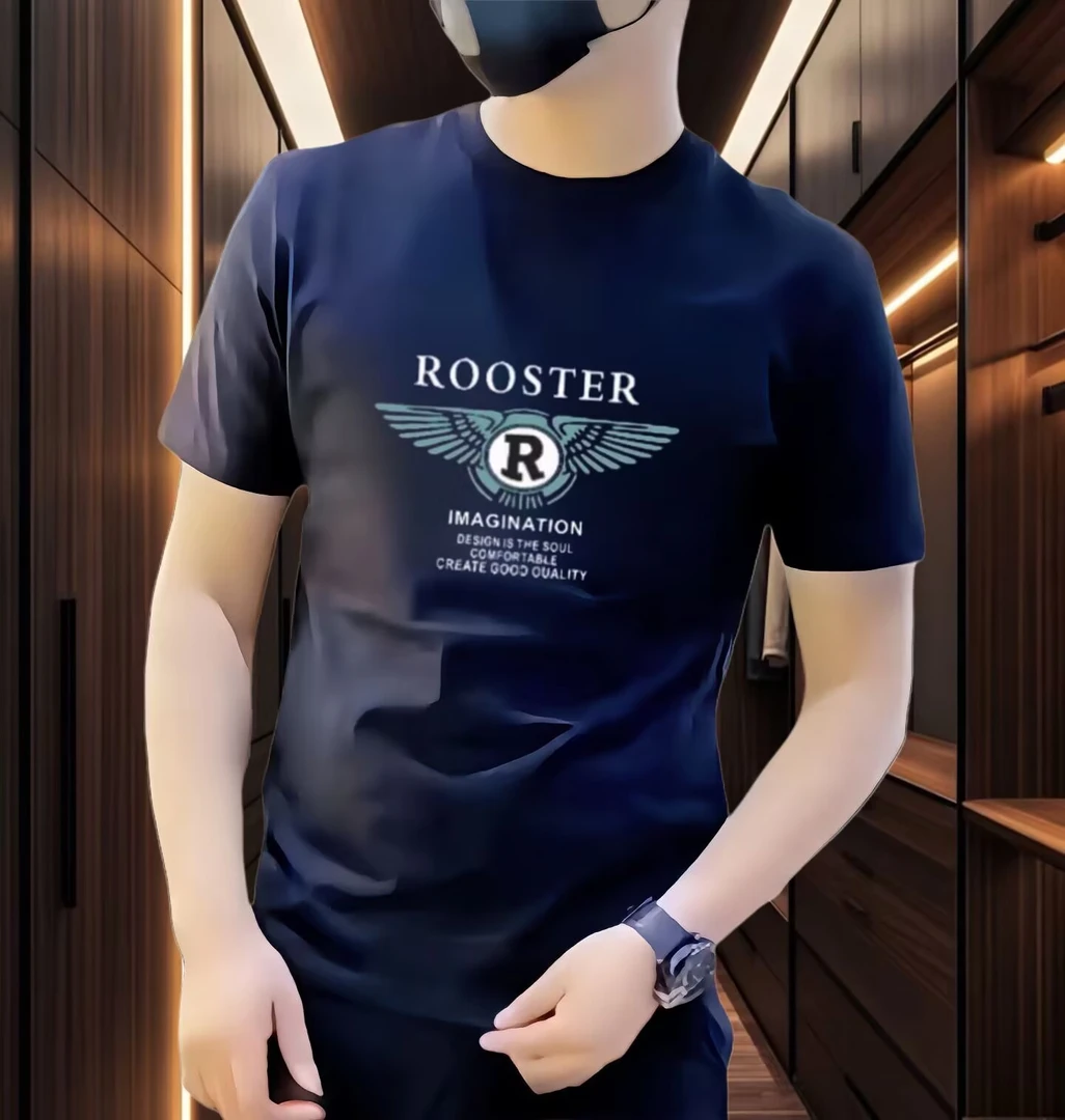 2025新款时尚潮牌男士弹力短袖设计感修身上衣体恤
