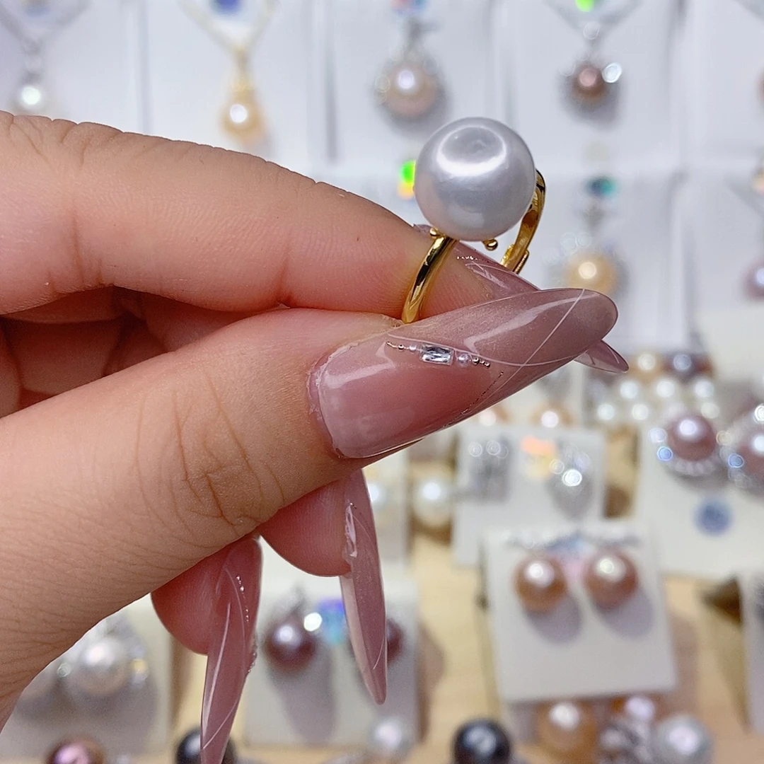 未镶嵌淡水珍珠戒指