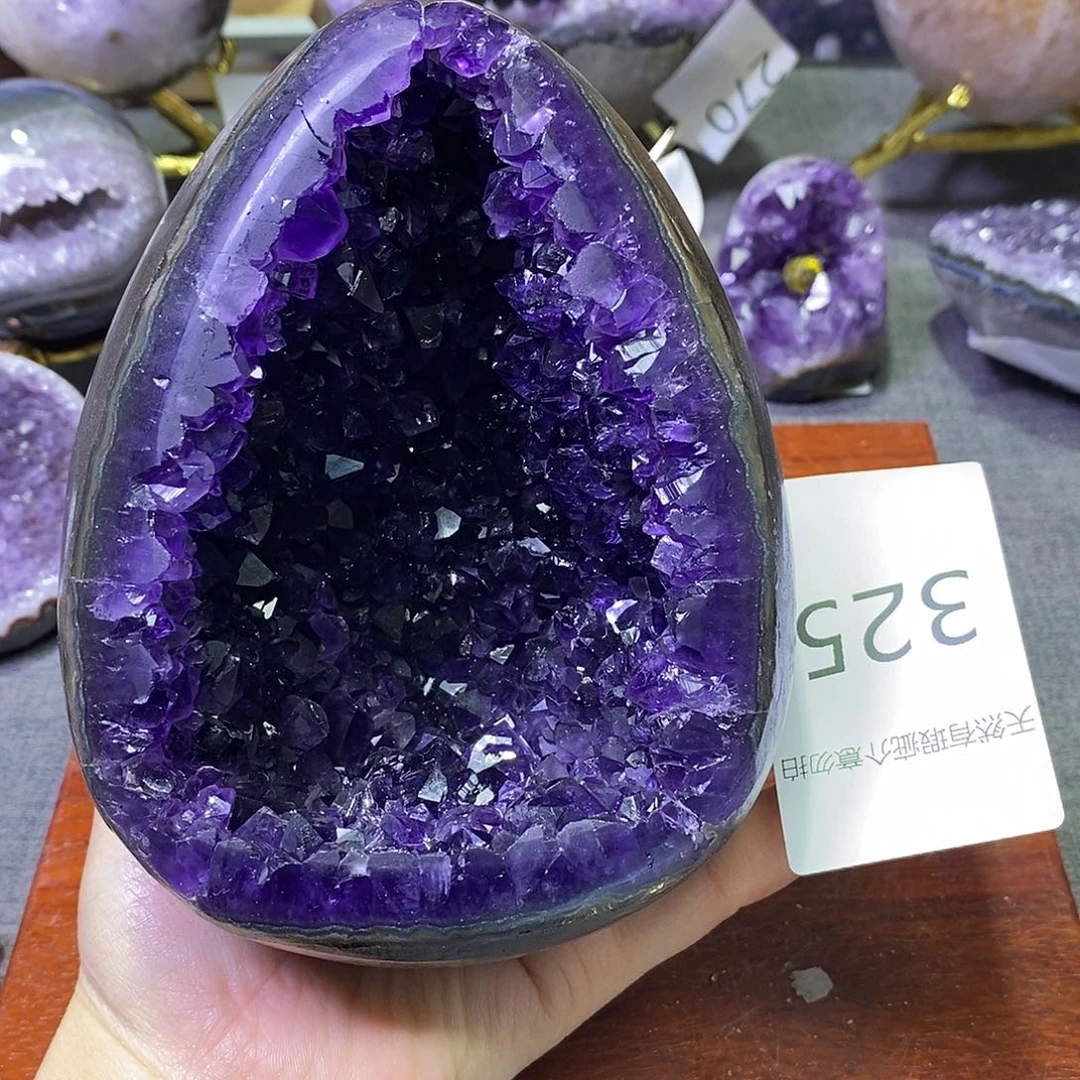 紫晶珠宝半成品未镶嵌