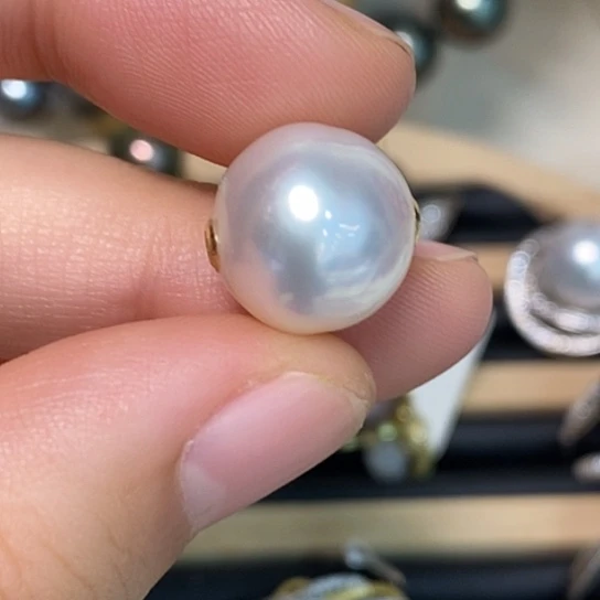 海水珍珠18K金镶嵌颈饰13