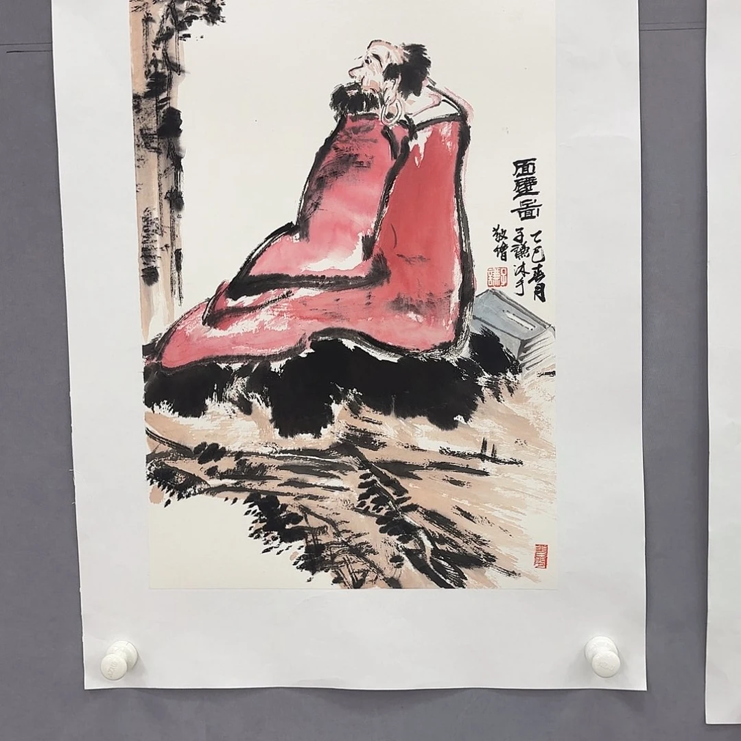 国画艺术家真人手绘