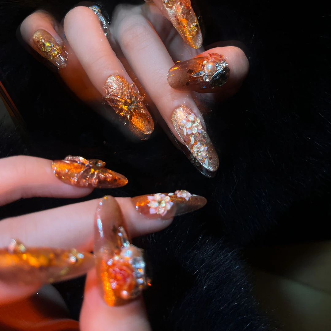 全手华子@【香妃】寇丝妮 新年款纯手工穿戴式美甲