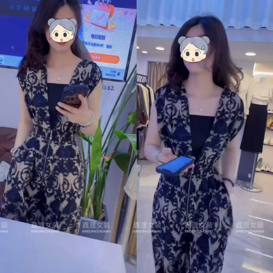 2025夏季新款时尚显瘦气质女士网红洋气连体裤百搭款D7944