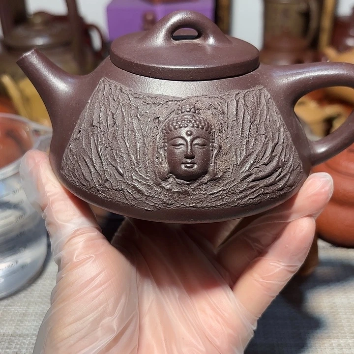 茶壶紫砂原矿宜兴紫砂手工痕迹