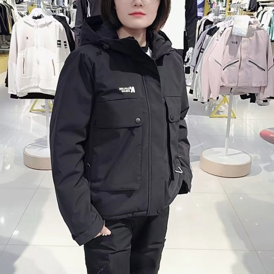 纳迪亚GA870工装款式棉服上身效果特别好，超级减龄