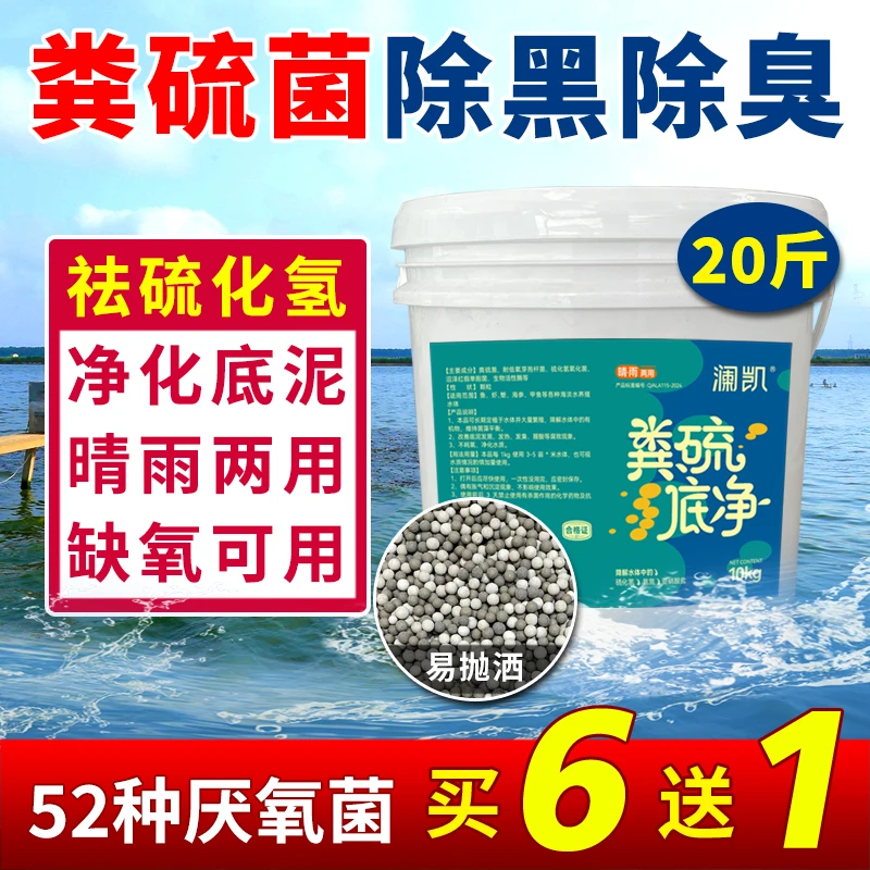粪硫菌颗粒10kg水产养殖降硫化氢亚硝氨氮分解底泥净水除臭底改王