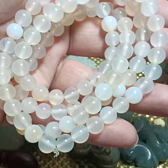 玛瑙冰种珠串，，，，，，，