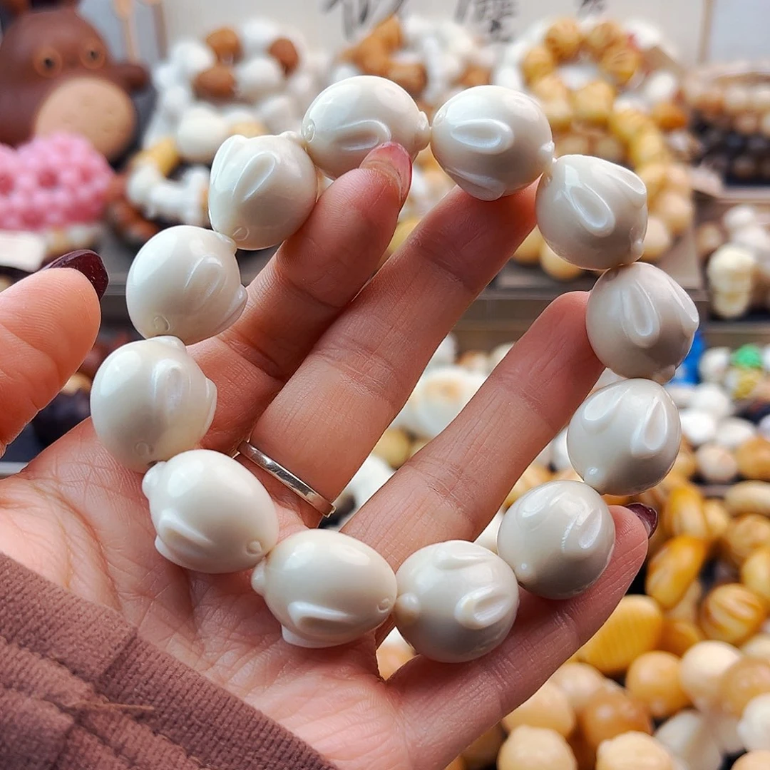 菩提根/象牙果手串趴趴兔瑕