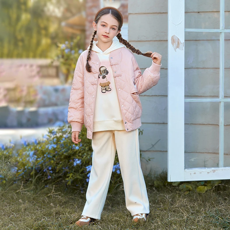 Binpaw男童女童专柜下架清仓童装夏季秋装洋气宽松中大童