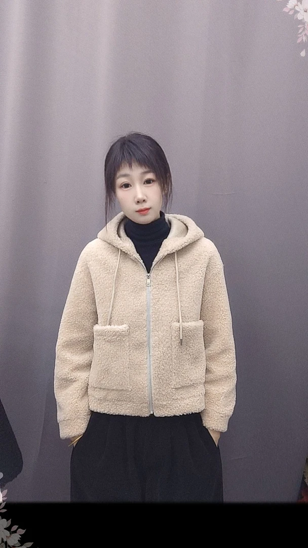 珊珊帽子女装百分百羊毛外套日常时尚百搭秋冬