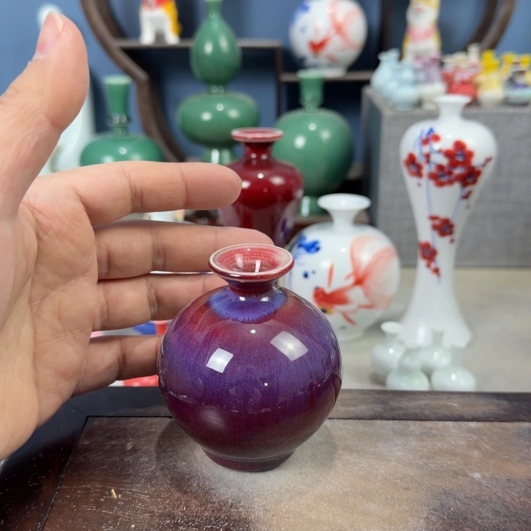 陶瓷手工小花器摆件