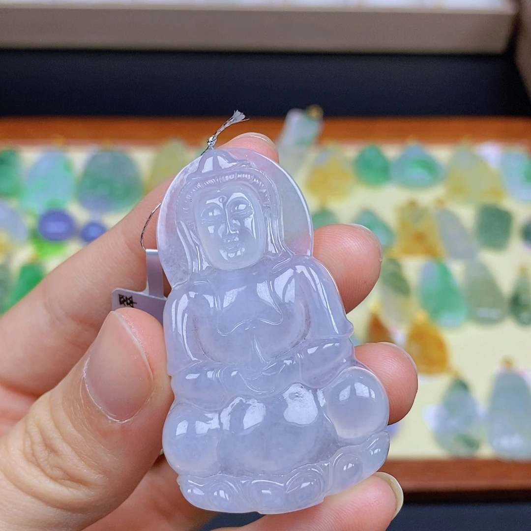 翡翠颈饰18K金镶嵌吃***陈翡翠