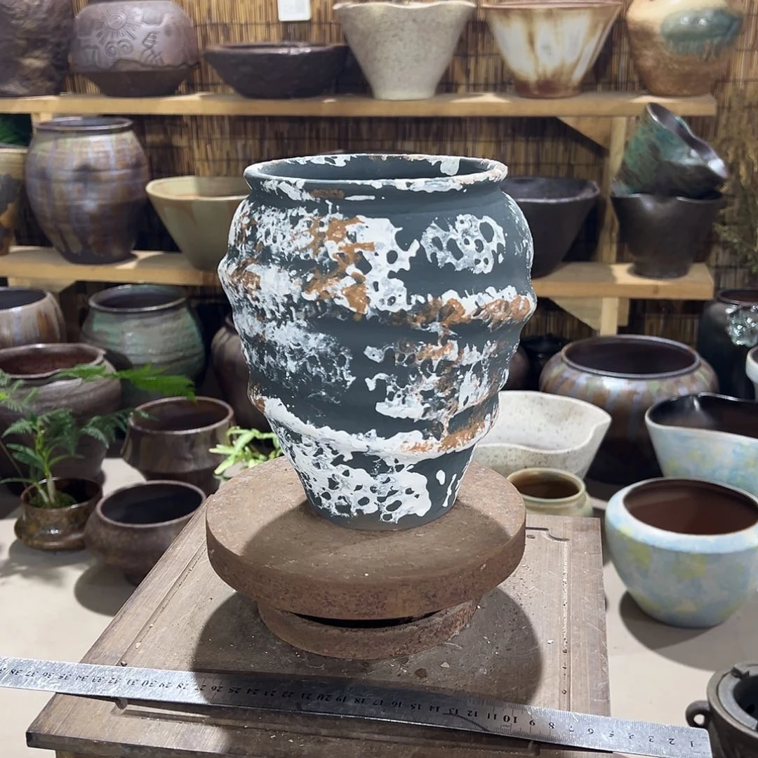 紫砂花盆高21/15花盆风更好