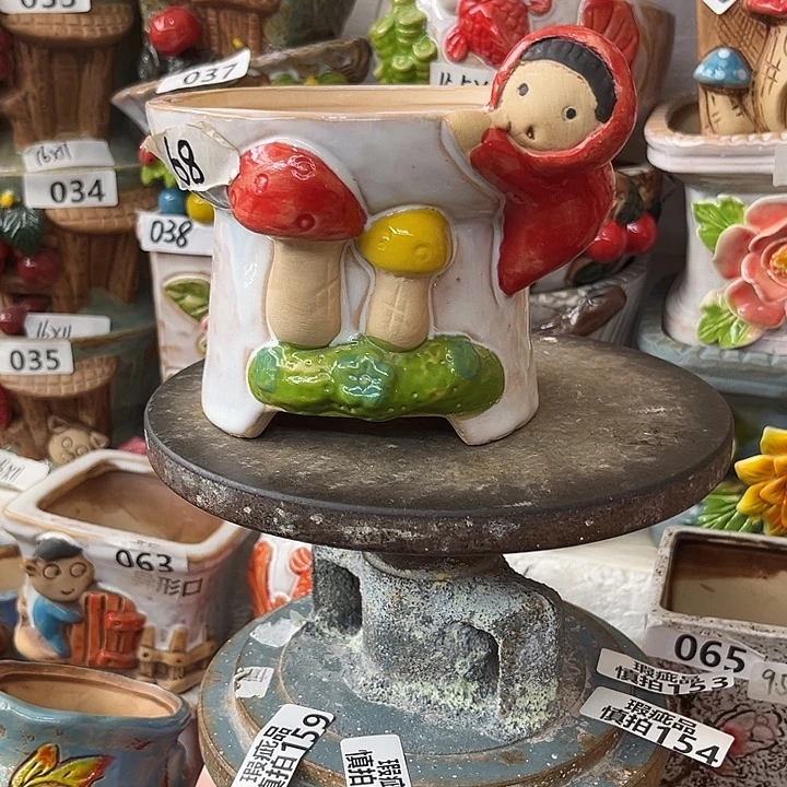 粗陶材质多肉花盆