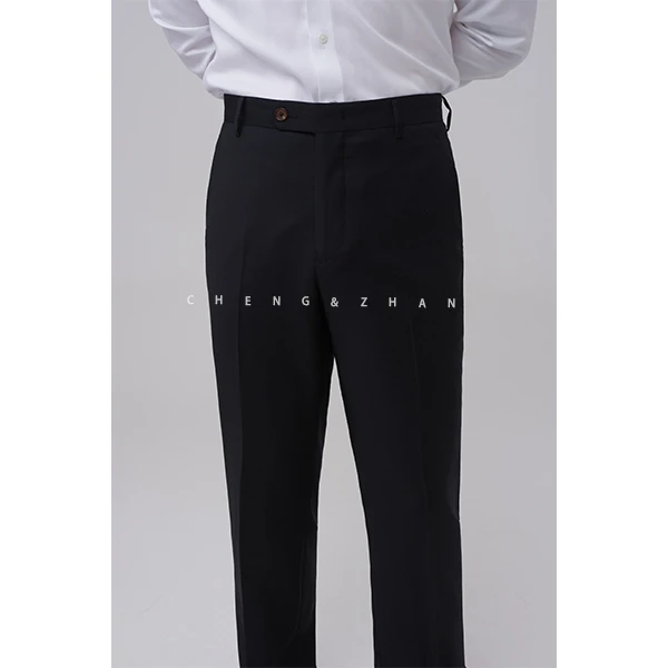 100%绵羊毛 撑展【黑标】手工工艺 【西裤】k01西裤商务修身长裤-4