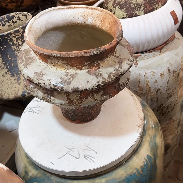 景德镇精品花盆栽适合口19高23
