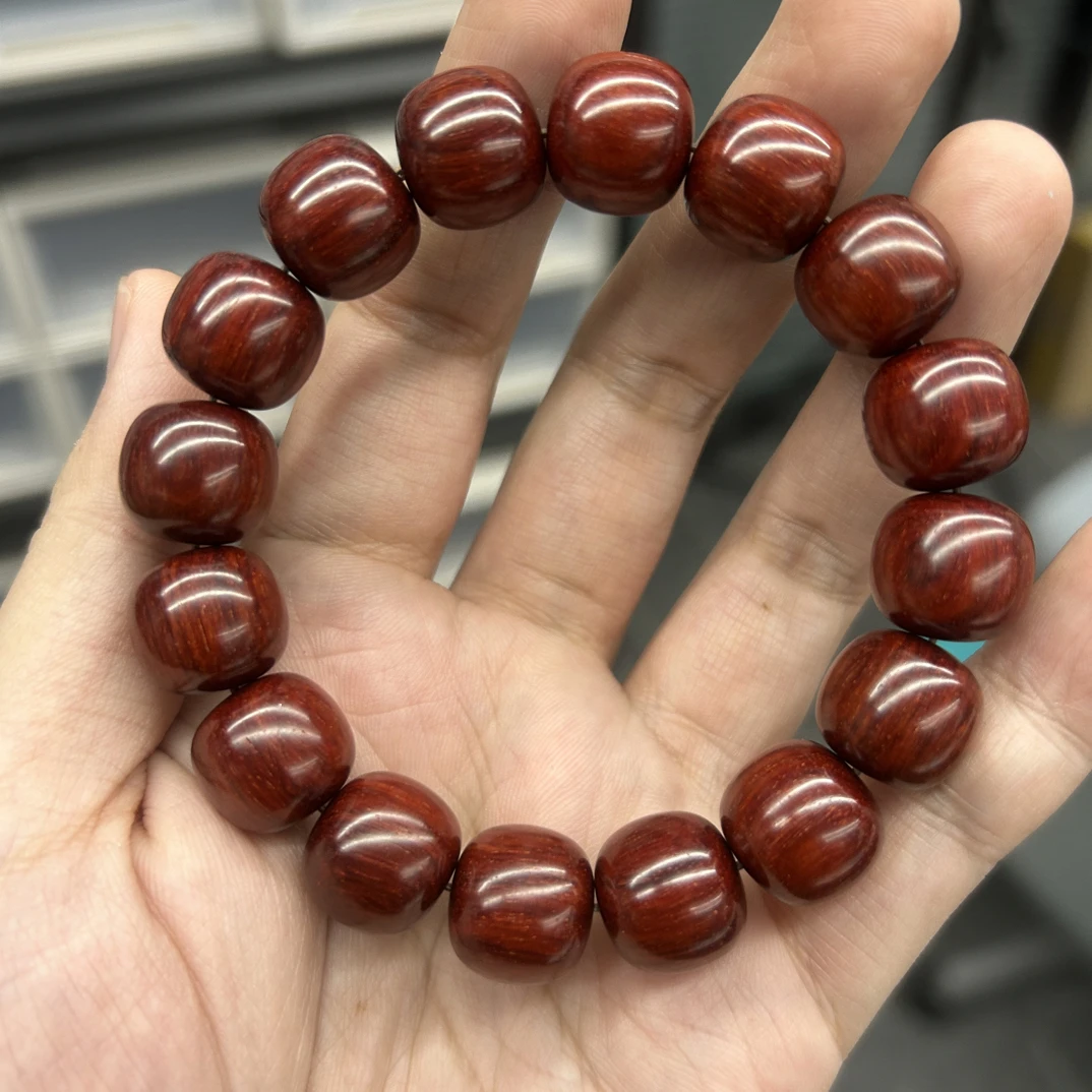印度小叶紫檀 红泥 13/14mm/16颗