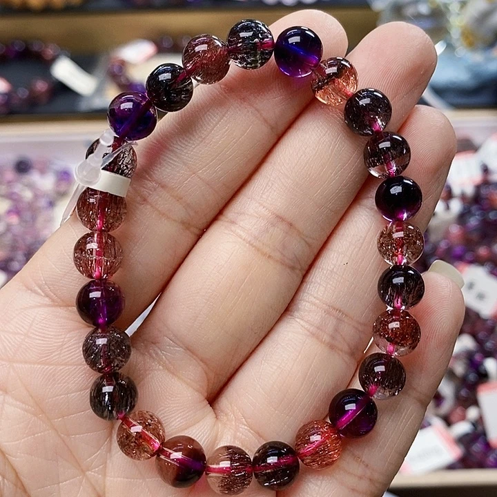 未镶嵌手链水晶8黑加仑收藏级H582