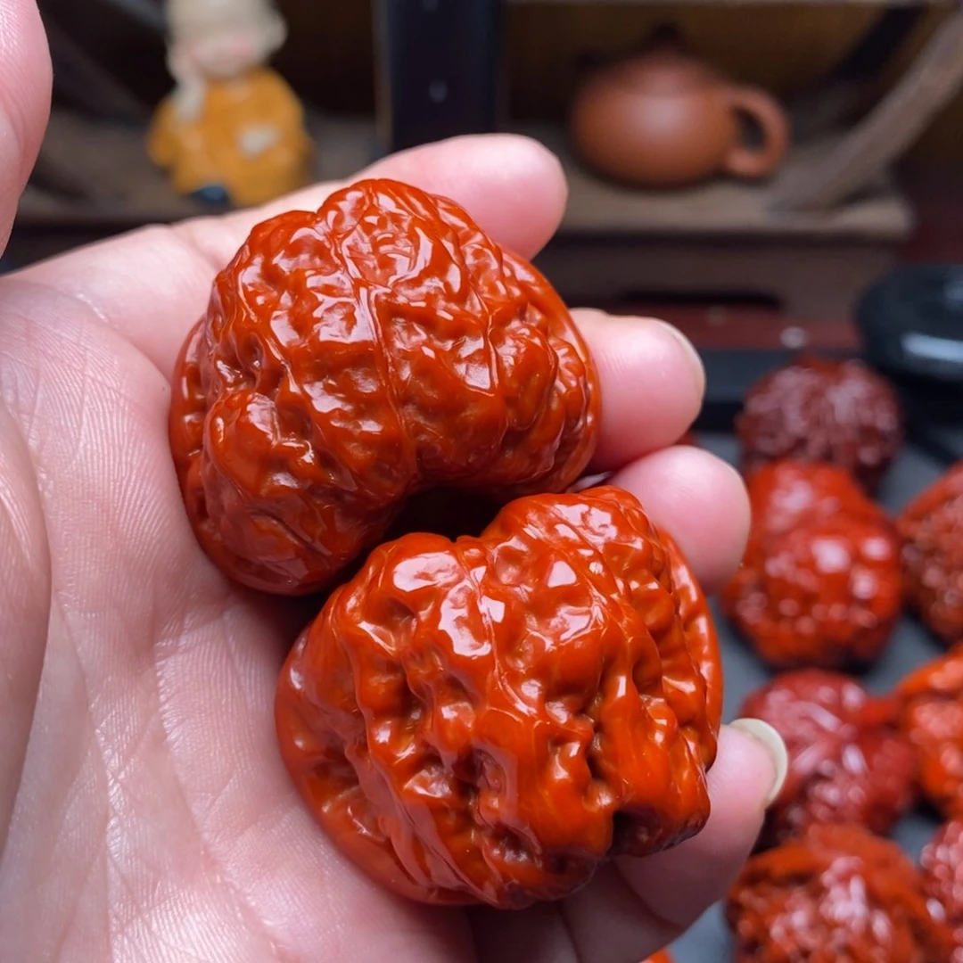 吊坠文玩核桃40蛤蟆头磕碰