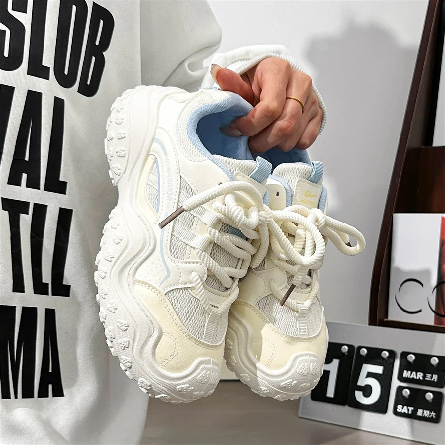 Warrior/回力丑萌老爹鞋女鞋透气百搭户外登山鞋网红爆款休闲运动