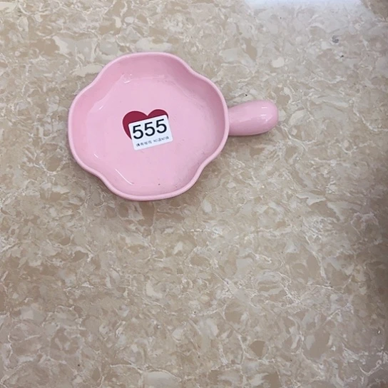 新骨瓷陶瓷碗555 爱心手把盘2个