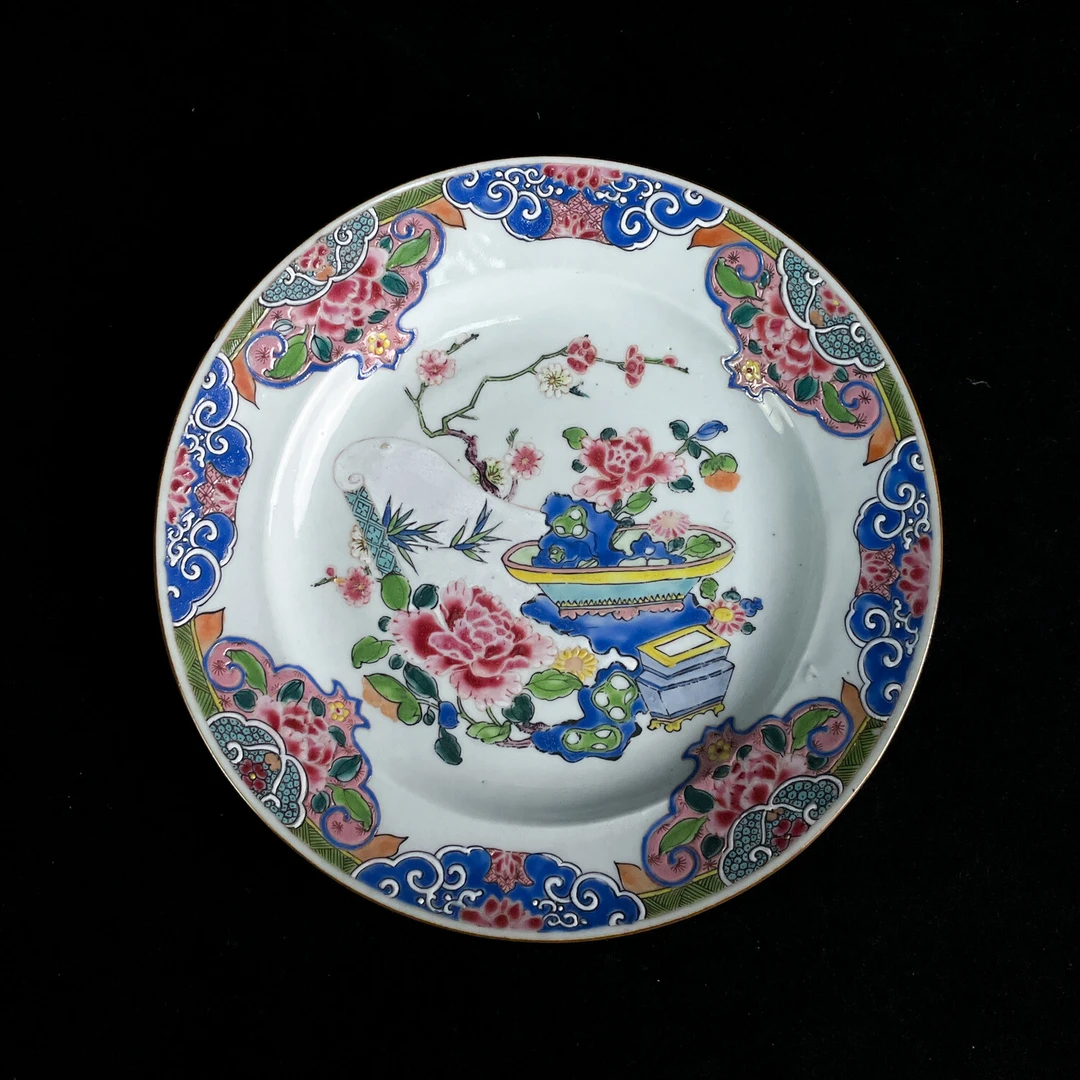 M25L8008956 - 清雍正 青花粉彩大盘