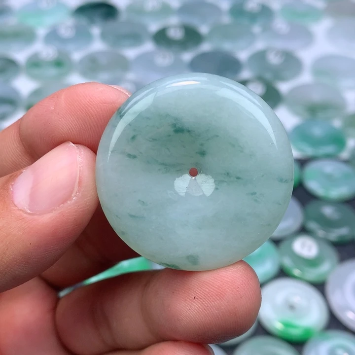 颈饰未镶嵌翡翠缅甸天然A货翡翠37.3-6.3