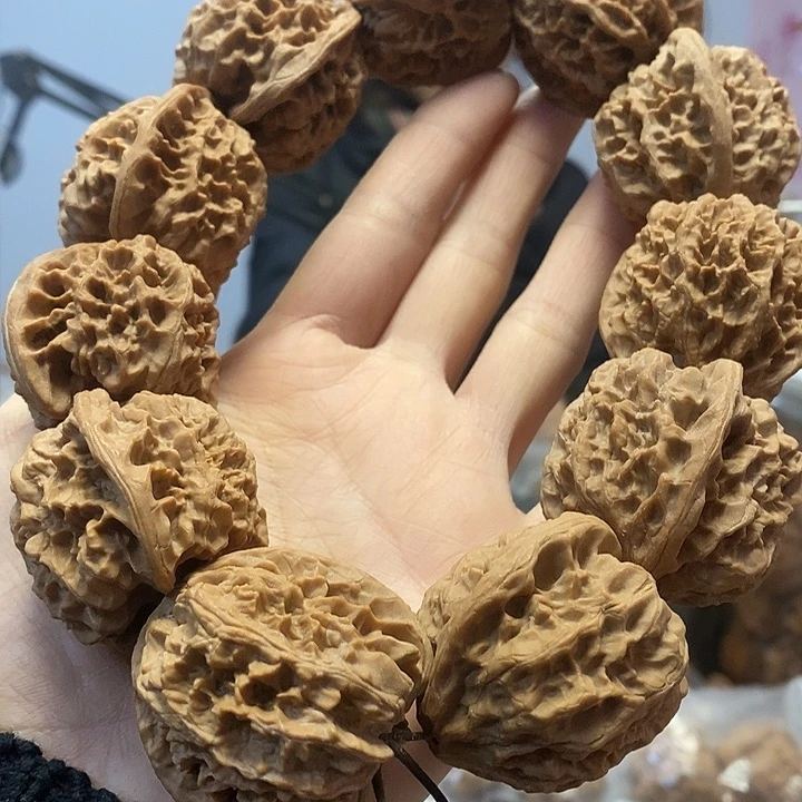 把件文玩核桃38野牛手持小众