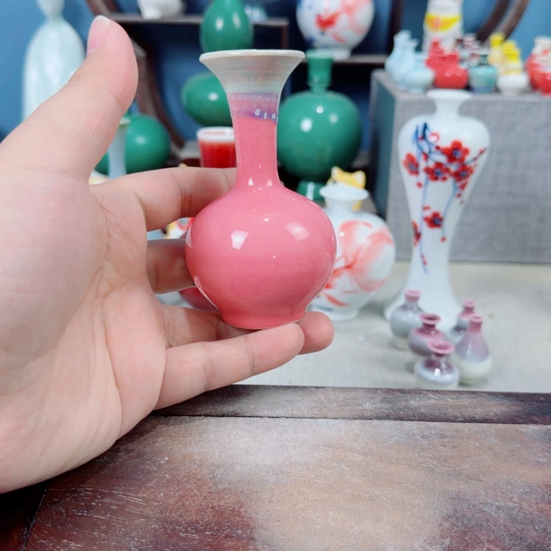 陶瓷手工小花器摆件