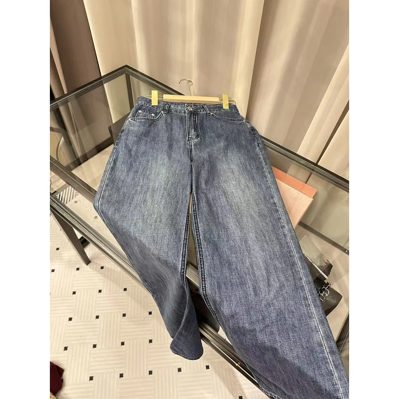 A07早秋新款设计师款百搭高定牛仔裤