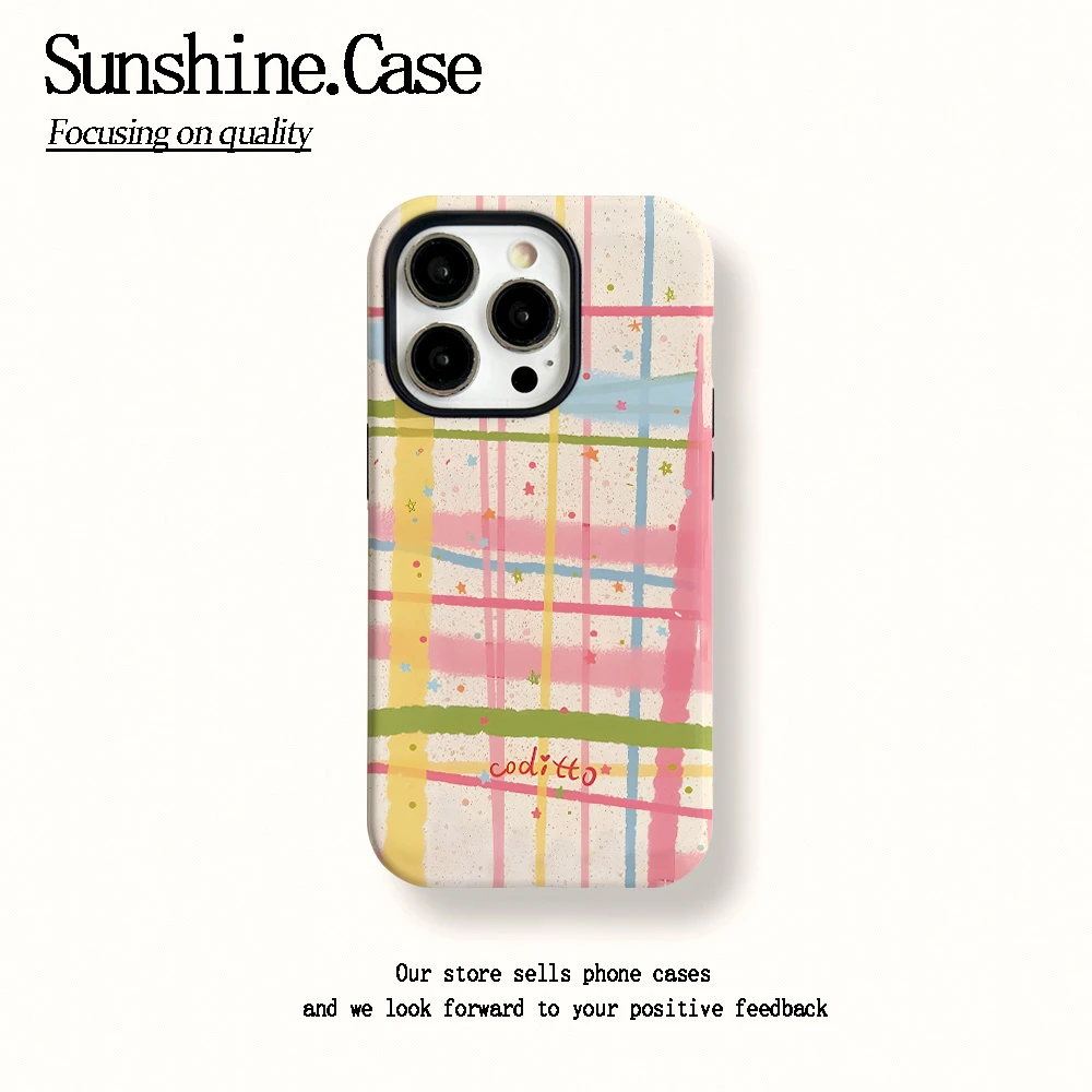 菲林二合一适用苹果华为vivo小米oppo手机壳随心线条16PRO/15