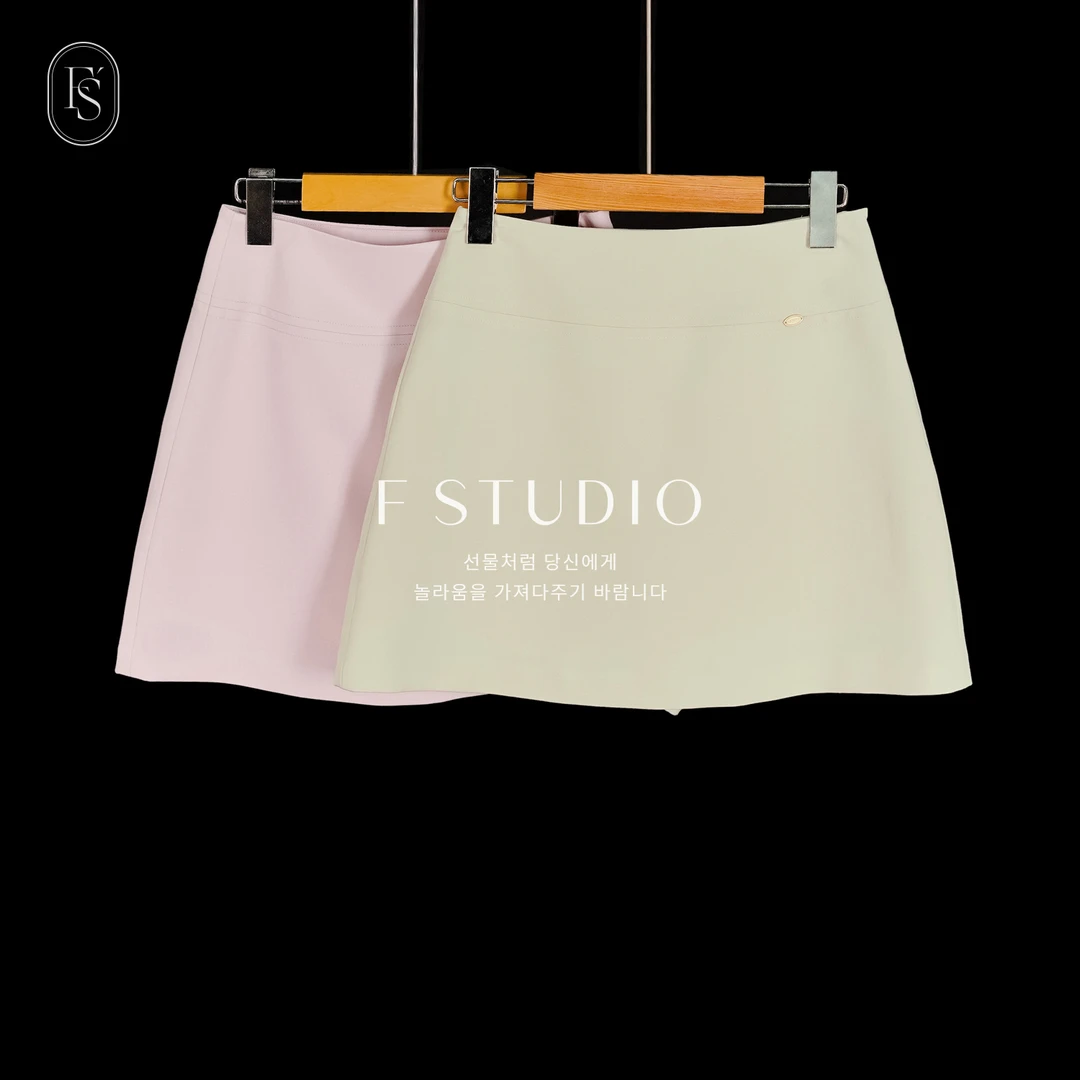 法儿家【弧线小金标半裙】FS404X042