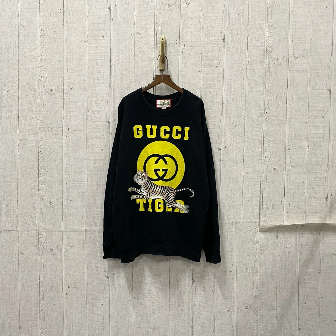 99新 GUCCI/古驰 h930 老虎双G卫衣 L码 106846