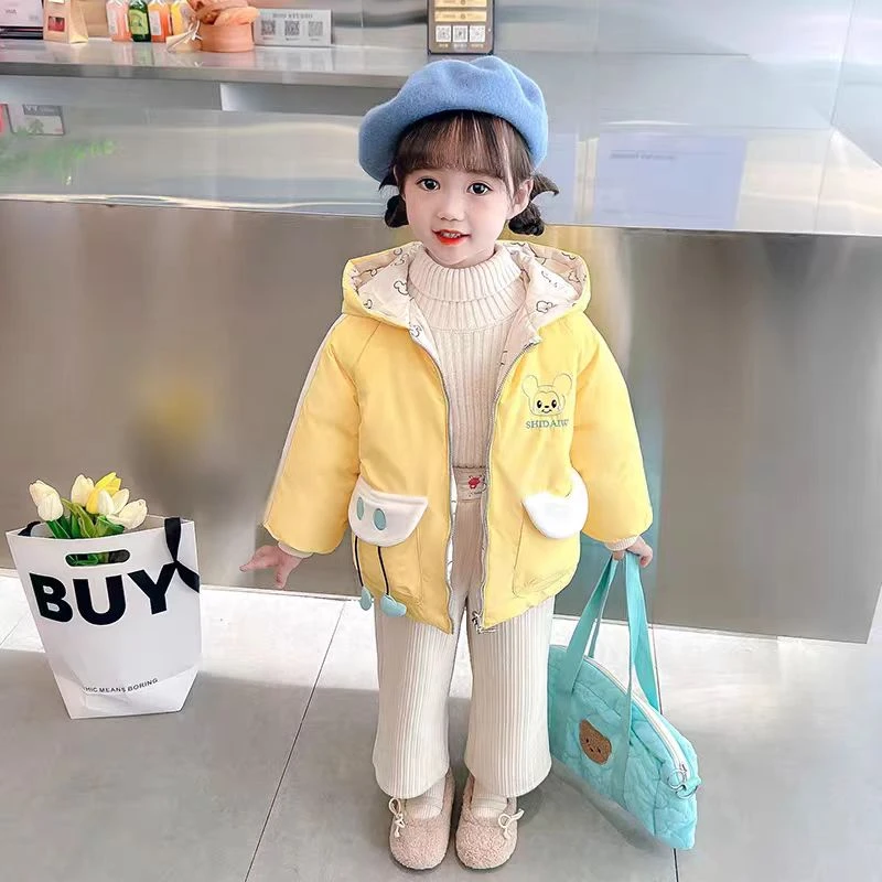 米奇两面穿外套棉服新款冬款8643