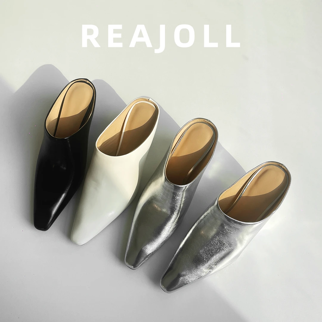 法式小众设计包头拖鞋外穿夏季新款网红大牌坡跟银色凉拖女百搭