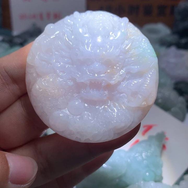 翡翠未镶嵌颈饰保真天然A货翡翠