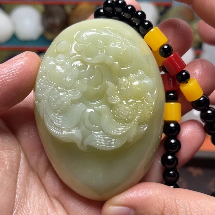 石材天然方解石手把件不退换