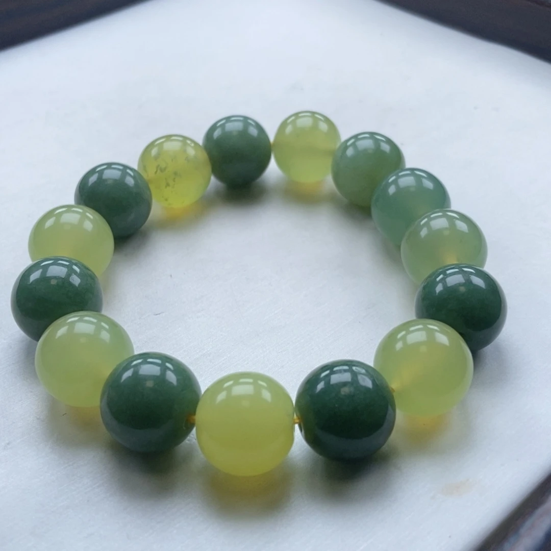 蛇纹石玉未镶嵌手链