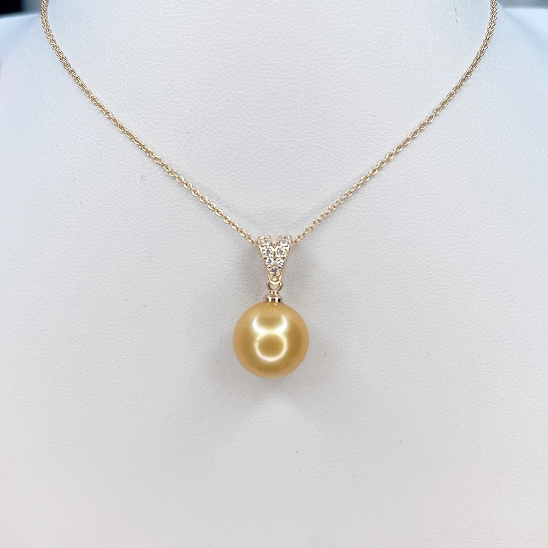合金淡水珍珠吊坠(赠链)