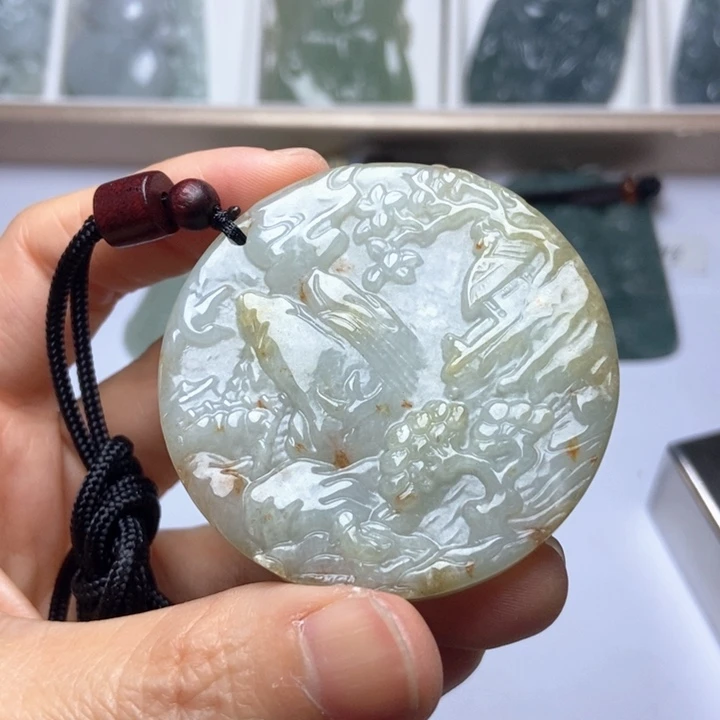 翡翠未镶嵌挂件翡翠