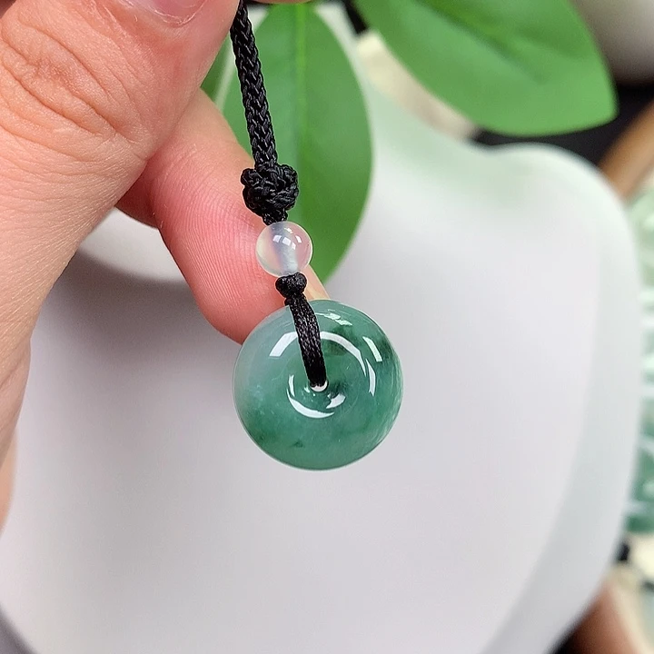 颈饰未镶嵌翡翠平安扣 16x9.8mm