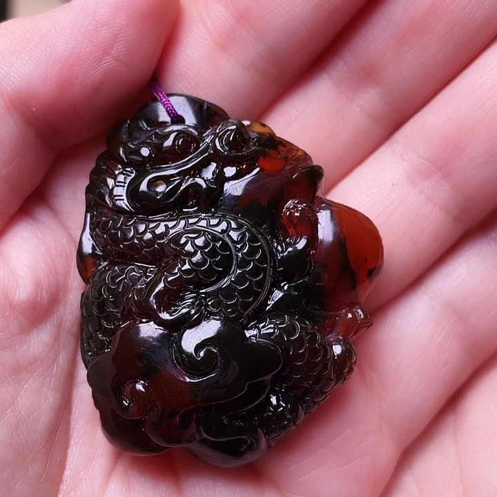 琥珀未镶嵌裸石抚顺琥珀-295