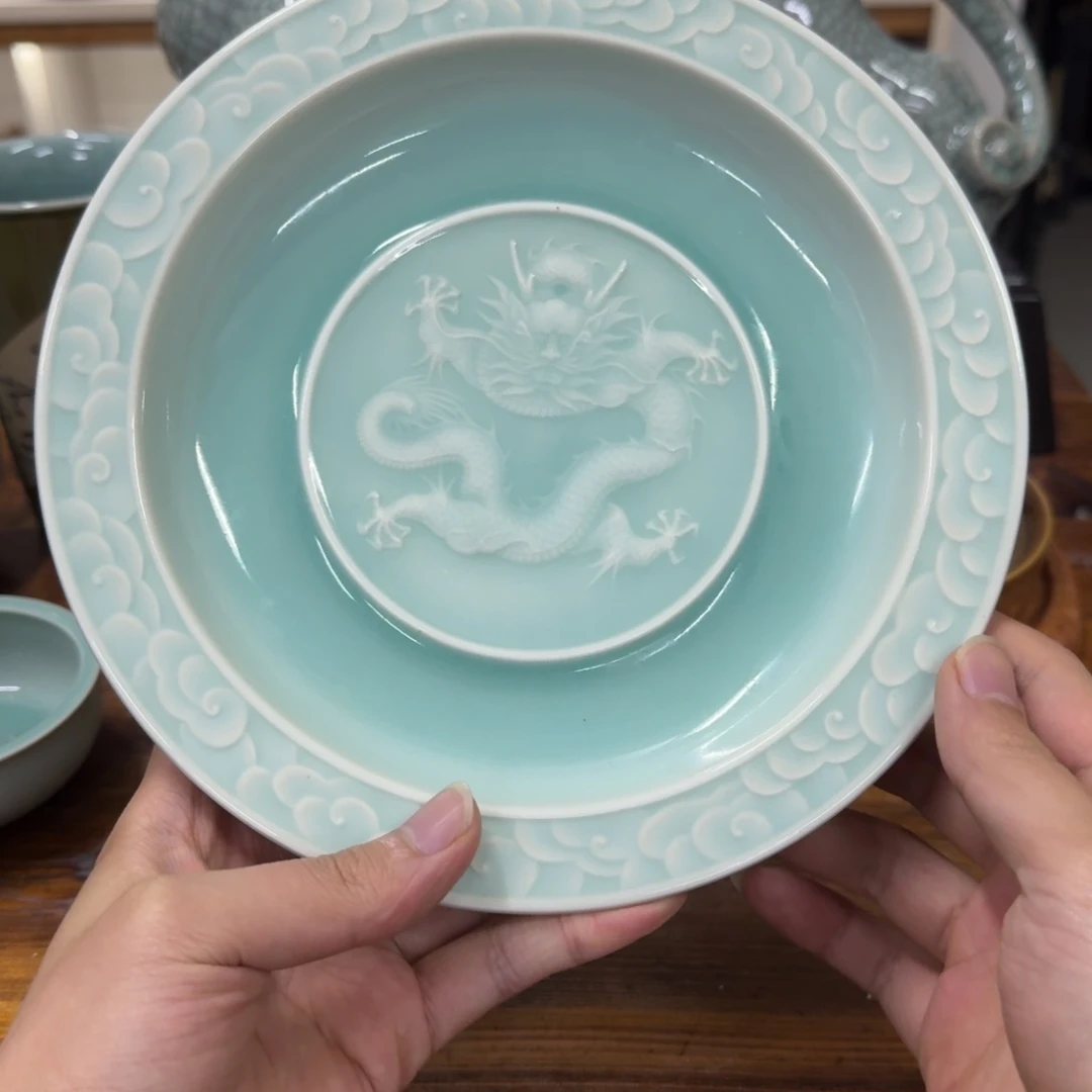 肉**王龙泉青瓷茶具微瑕0050
