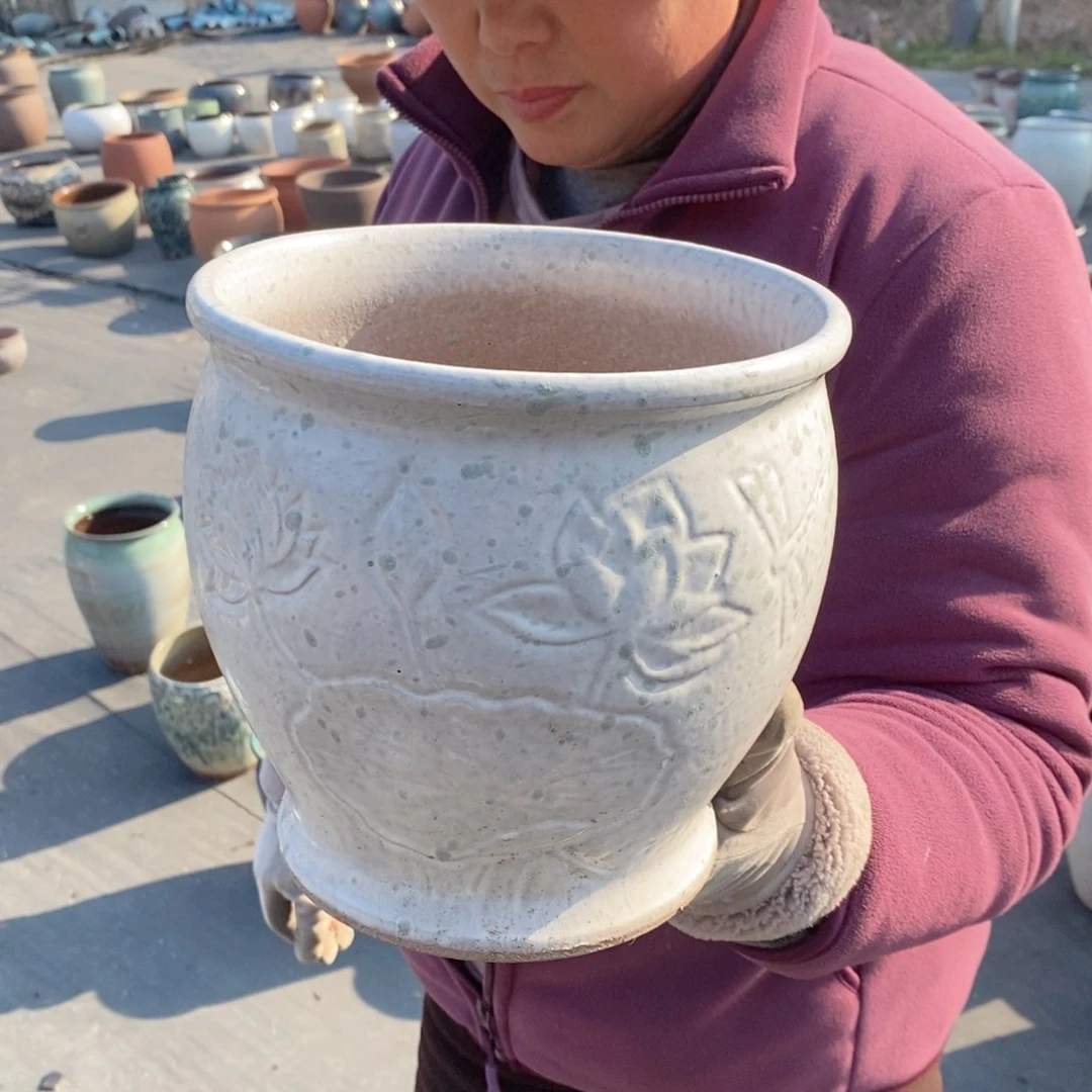 红陶口18高18瑕疵～