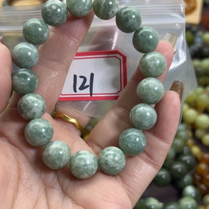 蛇纹石玉未镶嵌手链