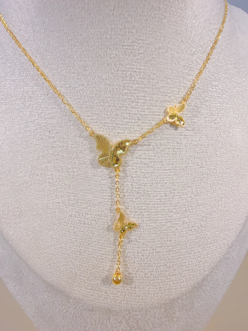 曾真珠宝足金999.9精美鱼鳞套链
