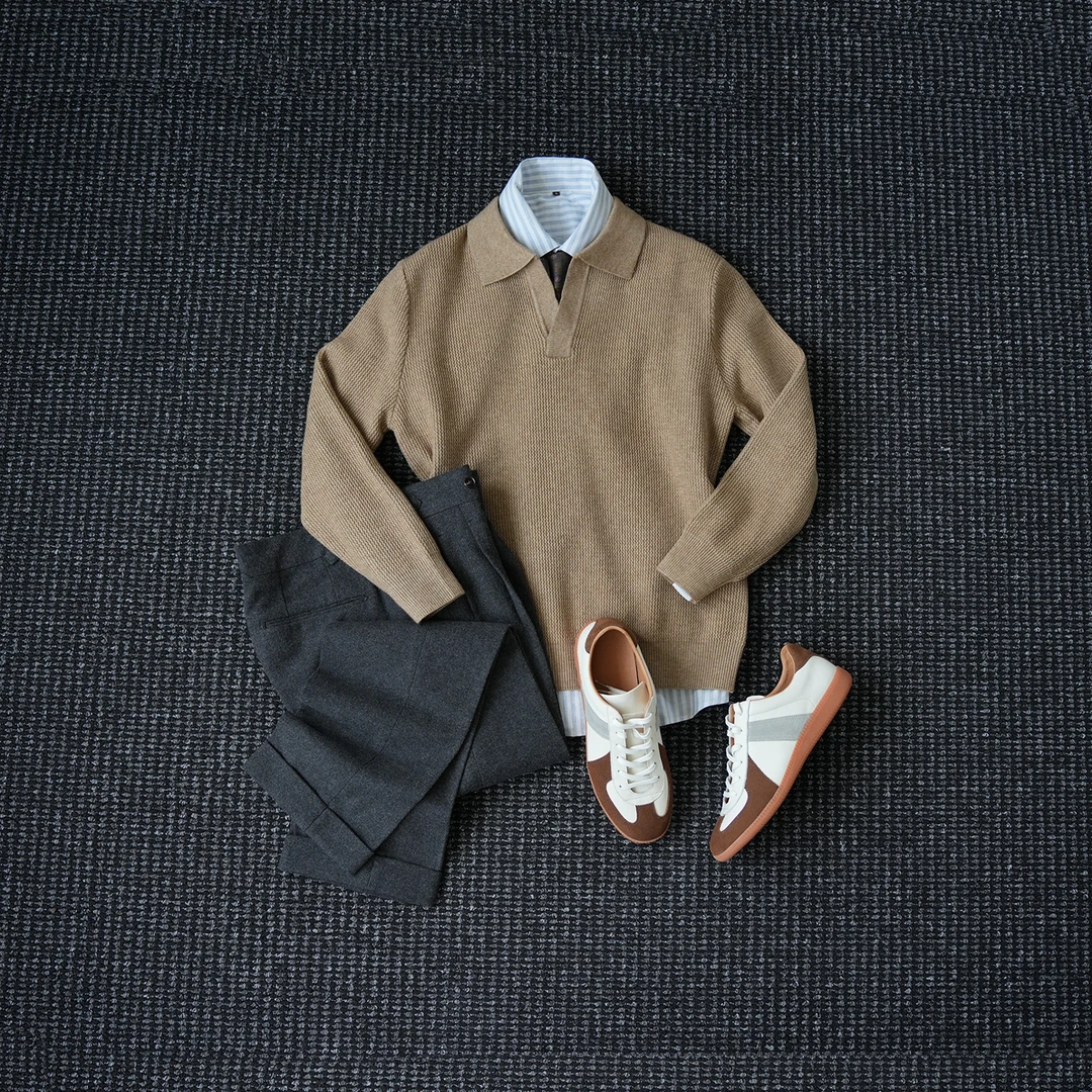 CssuGent冬季羊毛混纺海鸥领针织毛衣男休闲百搭痞帅保暖打底衫潮