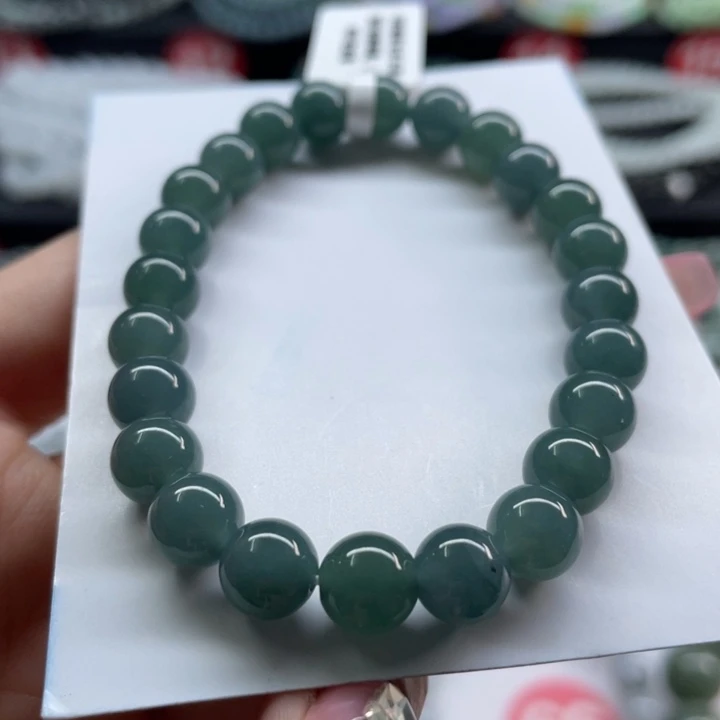 未镶嵌手链翡翠卡7.8清货有小纹